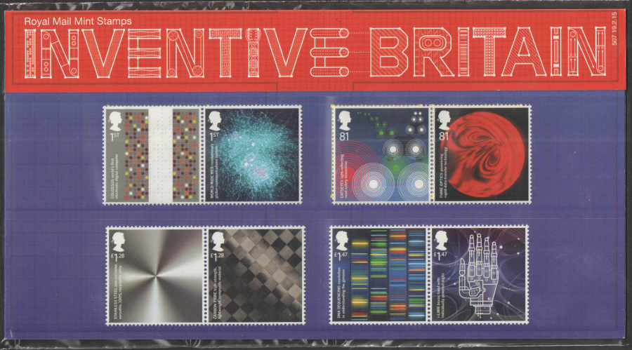 (image for) 2015 Inventive Britain Royal Mail Presentation Pack 507 - Click Image to Close